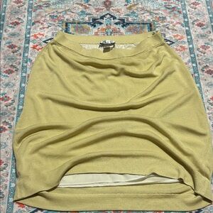 Vintage Women's Pastel Yellow Pencil Skirt